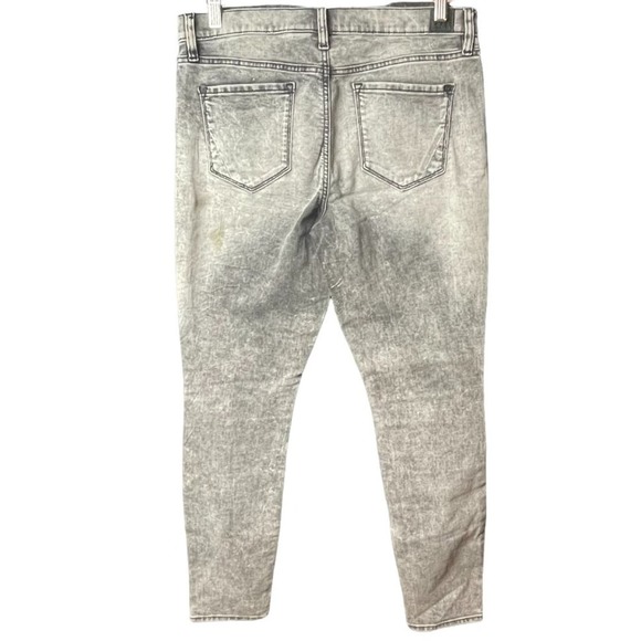 DKNY Jeans Women's Gray Acid Wash CITY Ultra Skinny Jeans Size 10 - Picture 3 of 12